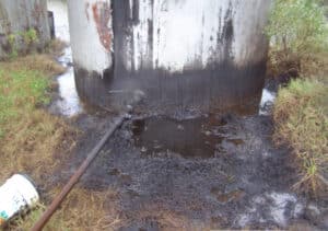 oil-tank leaking